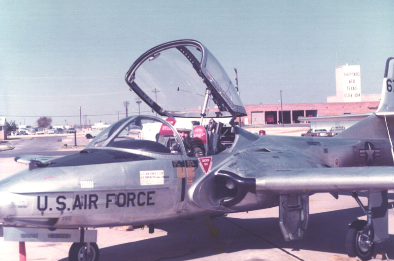 The (very) young Lt in his first jet.jpg
